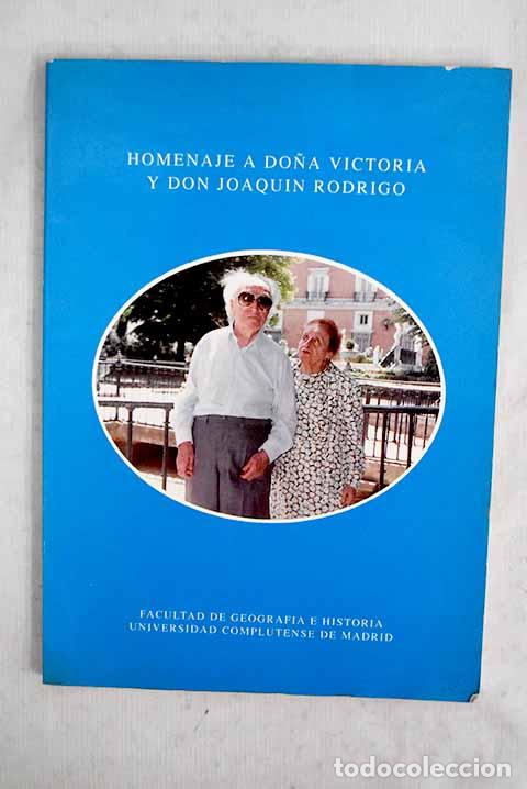books: Homenaje a do&ntilde;a Victoria y don Joaqu&iacute;n Rodrigo