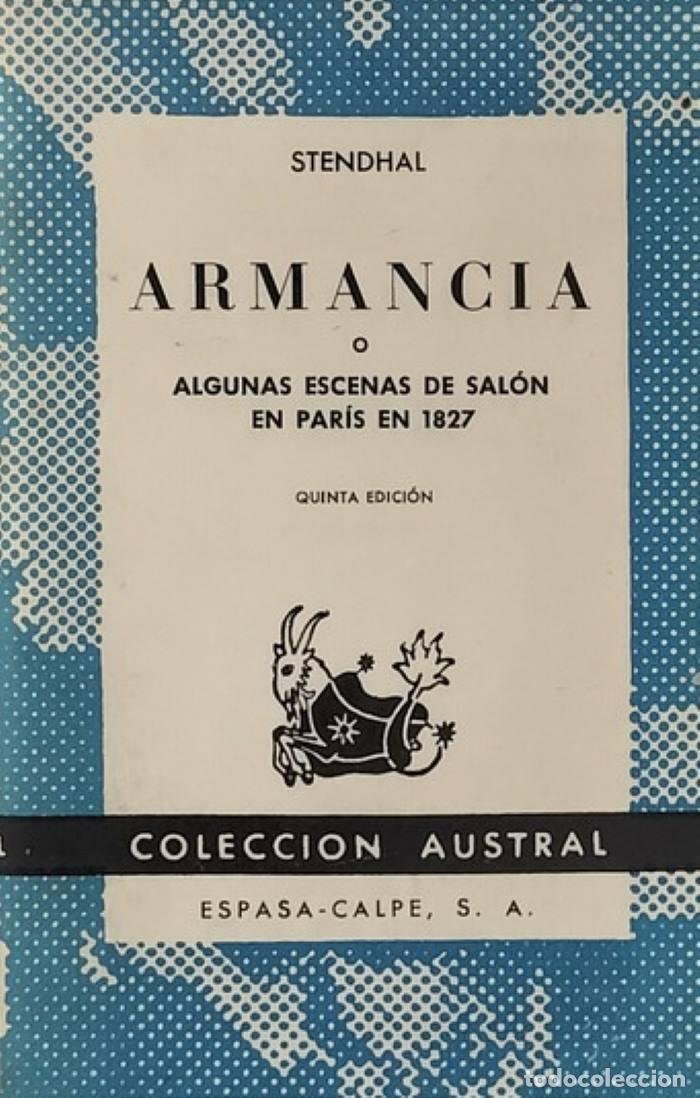 books: ARMANCIA O ALGUNAS ESCENAS DE SAL&Oacute;N EN PAR&Iacute;S EN 1827 - Stendhal