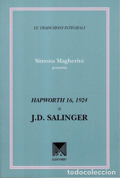 books: Hapworth 16, 1924- 9788885003286