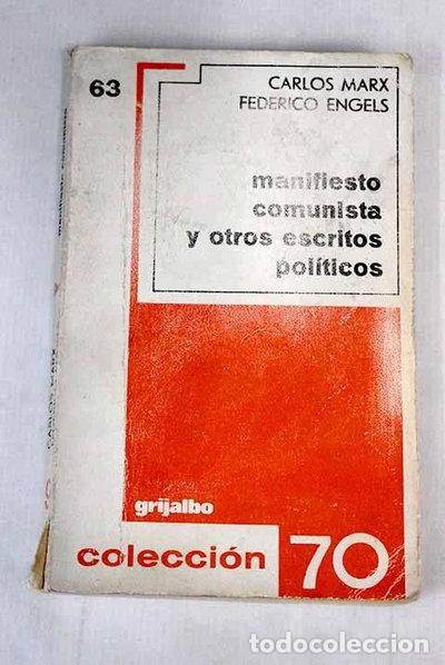 Libri di seconda mano: Manifiesto Comunista y otros escritos pol&iacute;ticos- 9788425305481