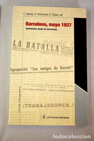 B&uuml;cher: Barcelona, mayo 1937- 9788493320539