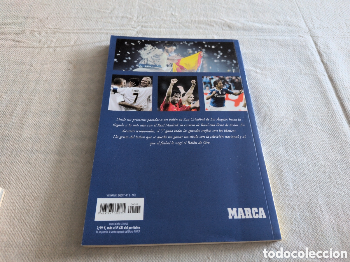 Libros: Lote de 2 libros. Genios del bal&oacute;n. Zidane y Ra&uacute;l. Marca - Foto 5