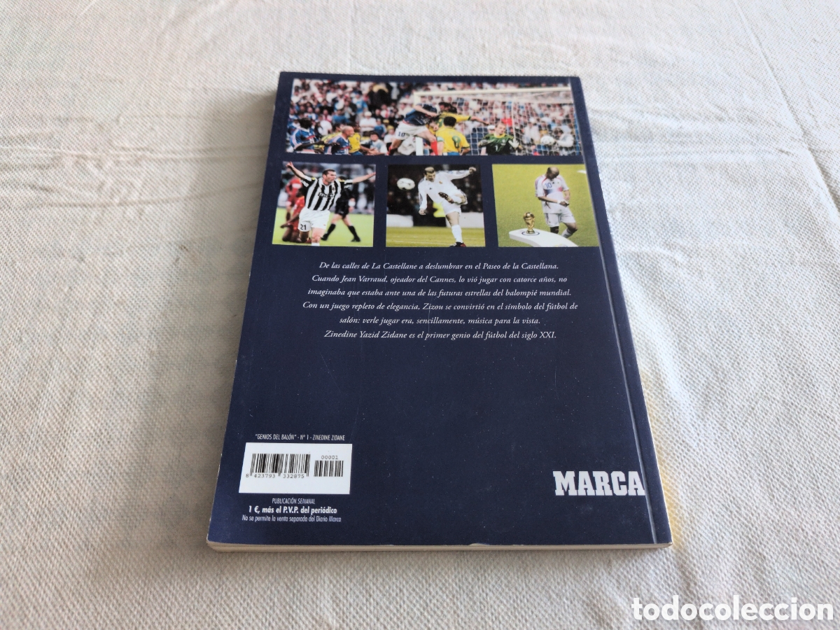 Libros: Lote de 2 libros. Genios del bal&oacute;n. Zidane y Ra&uacute;l. Marca - Foto 9