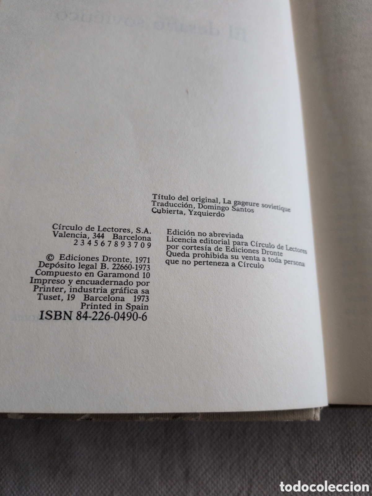 Libros: El desaf&iacute;o sovi&eacute;tico - Sacha Simon. Circulo de lectores. 1973 - Foto 2