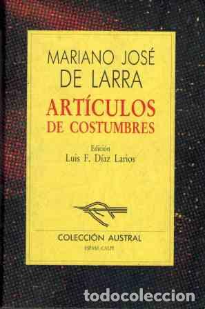 books: Art&iacute;culos de costumbres