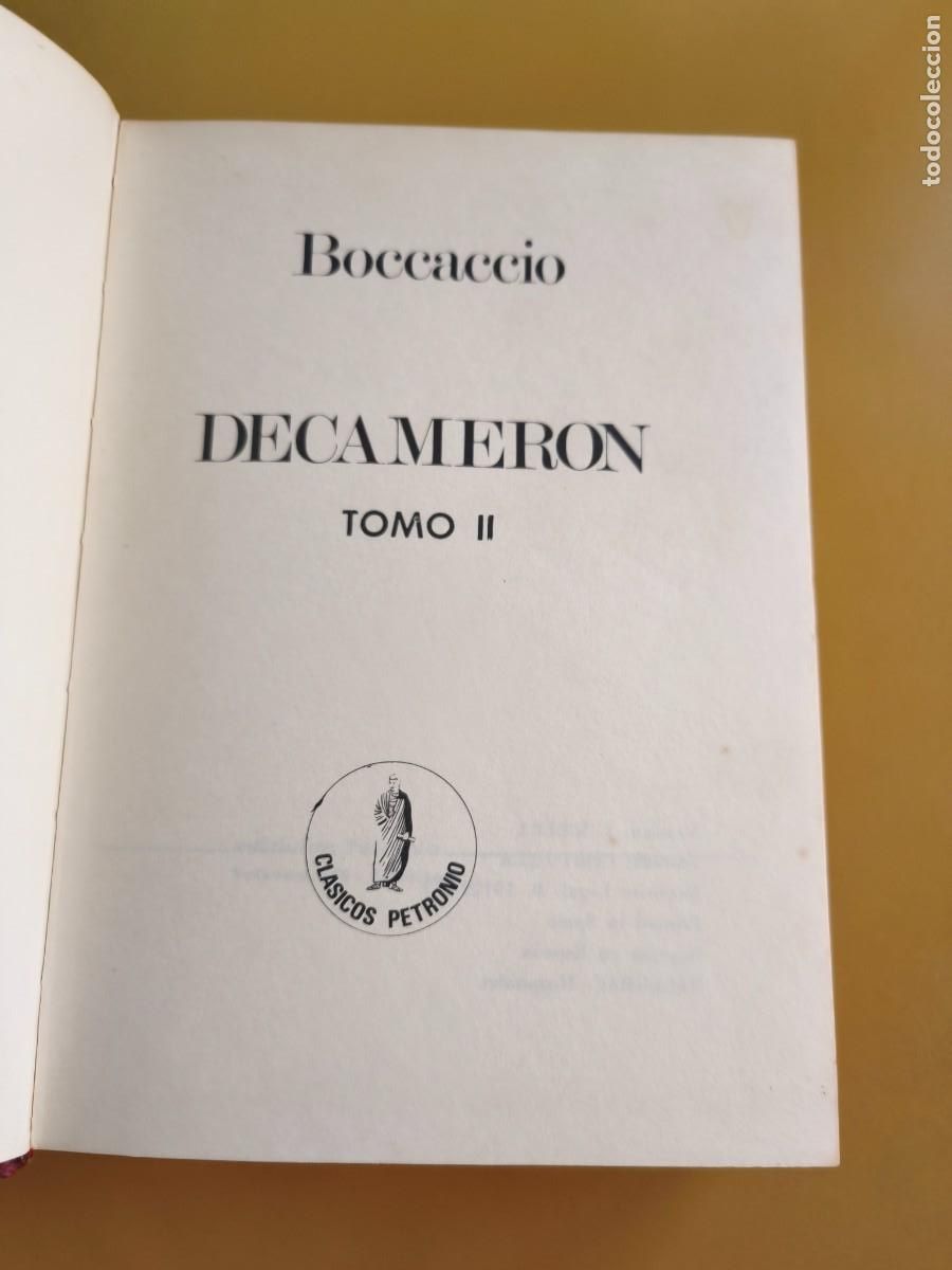 Livres: decameron tomo II, boccaccio