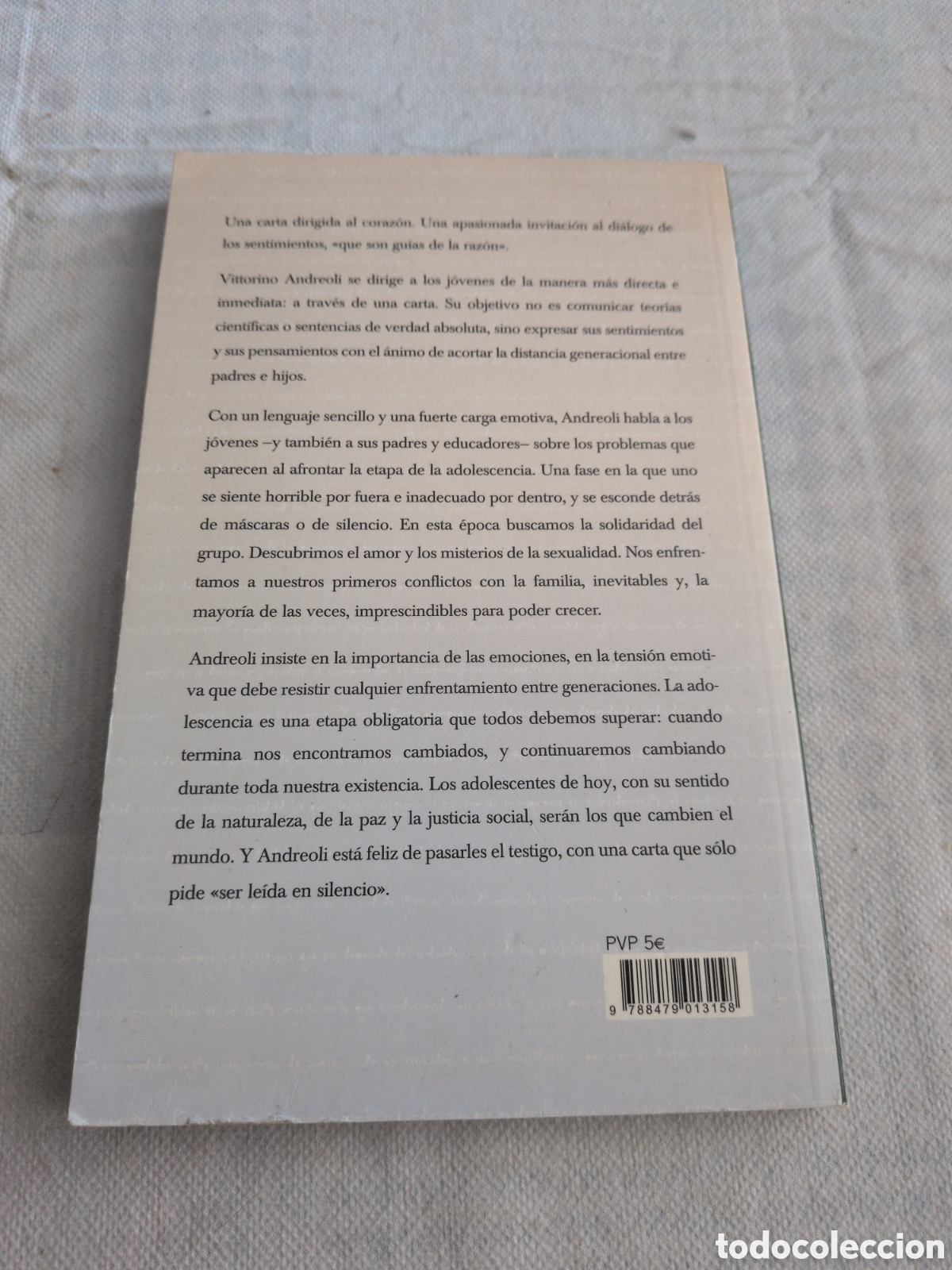 Libros: Carta a un adolescente - Vittorino Andreoli. RBA. - Foto 2