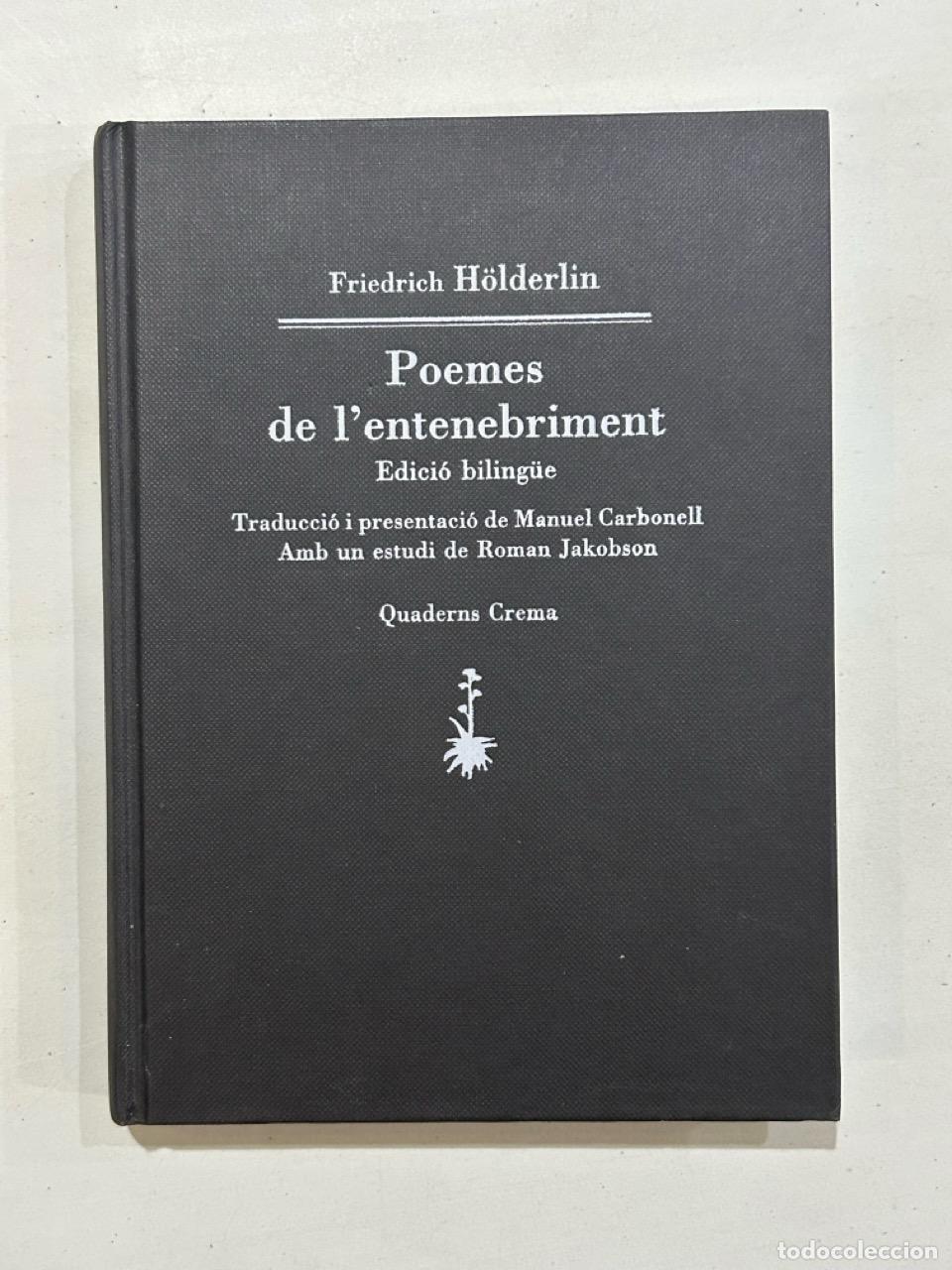 Libros: Friedrich H&ouml;lderlin - Poemes de l'entenebriment
