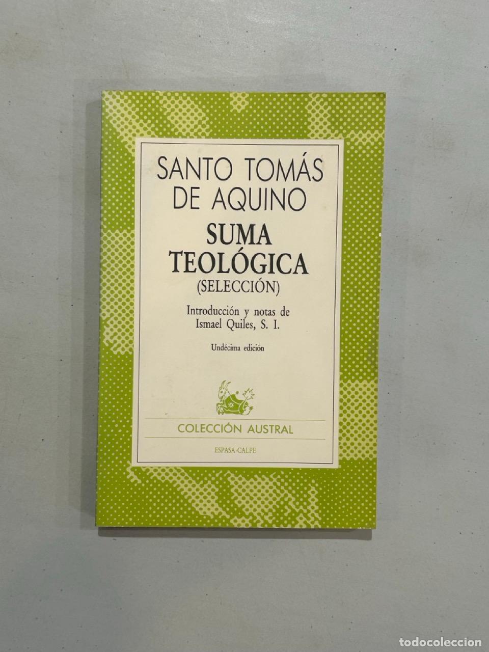 Libros: Santo Tom&aacute;s de Aquino - Suma teol&oacute;gica (selecci&oacute;n)