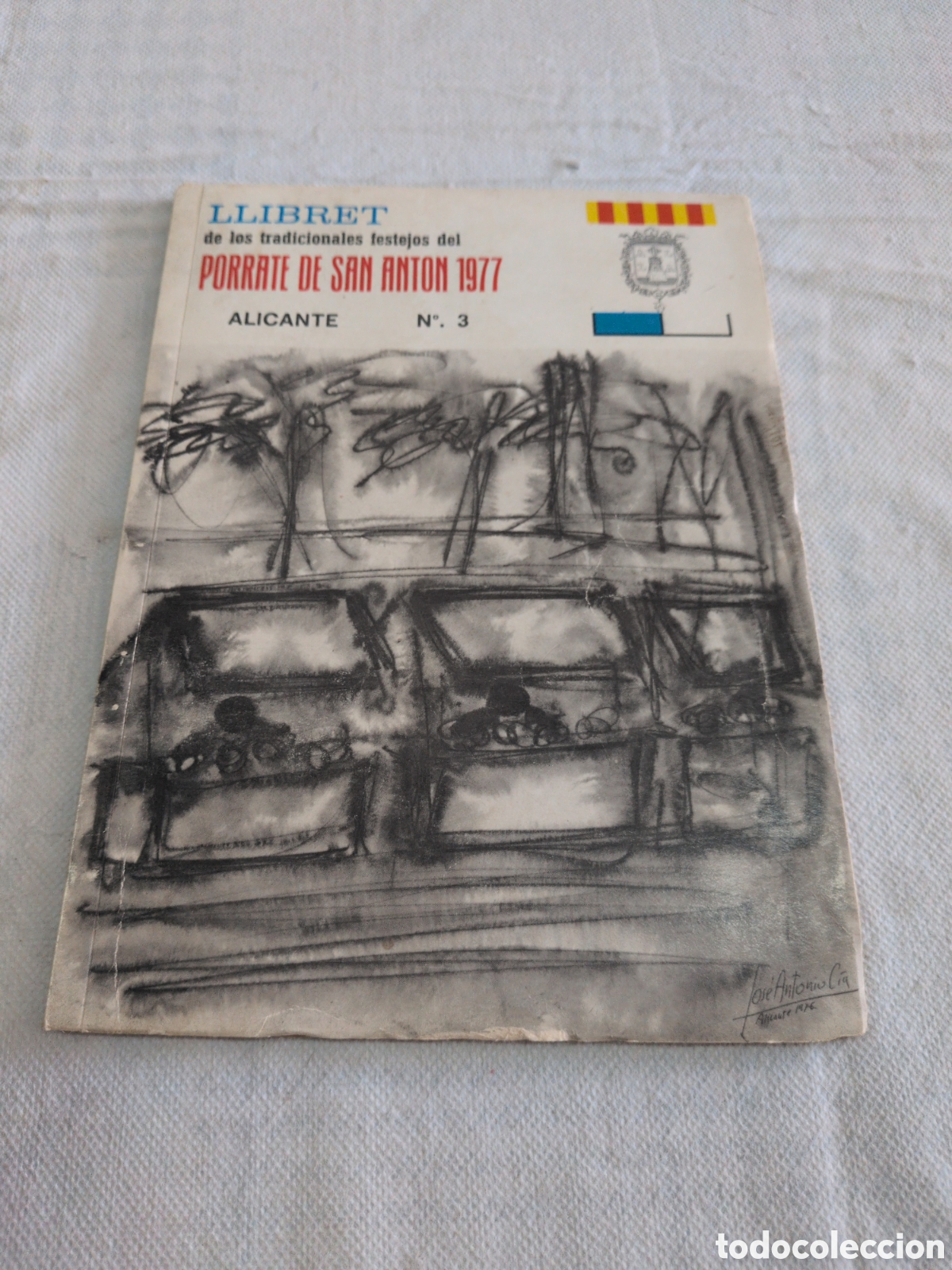 Livros em segunda m&atilde;o: Antiguo Llibret Fiestas Porrate San Ant&oacute;n Alicante 1977. N&deg;3.