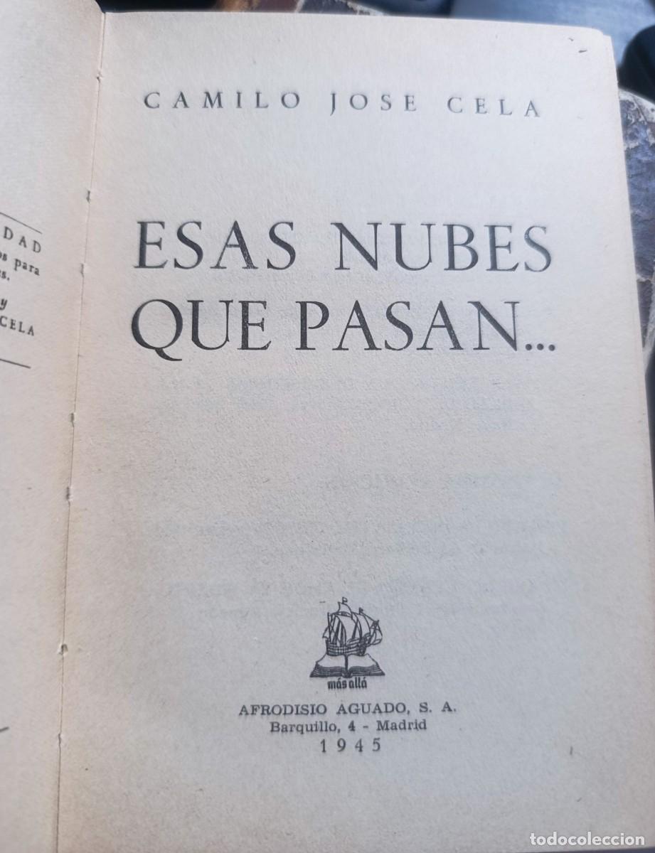 Libros: Esas nubes que pasan [Primera edici&oacute;n] - Cela, Camilo Jos&eacute; - Foto 2