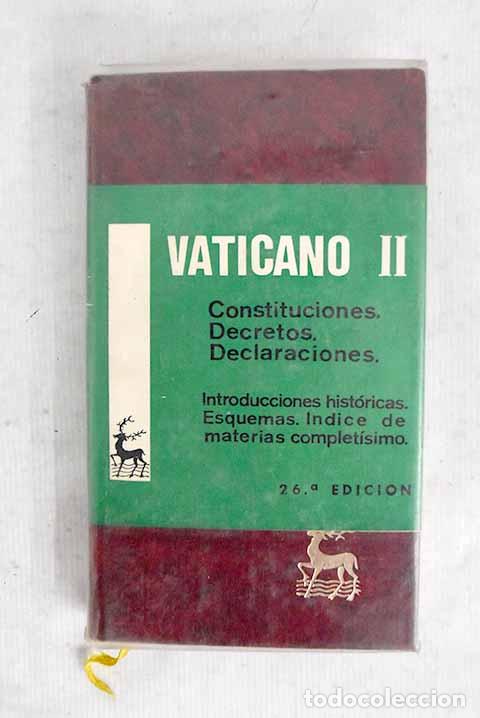 Libros: Documentos del Vaticano II: constituciones, decretos, declaraciones