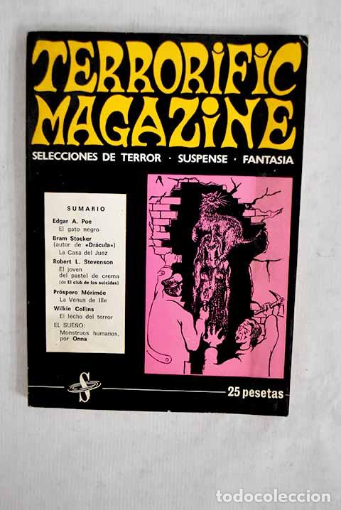 Libros: Terrorific magazine: seleciones de terror, suspense, fantas&iacute;a