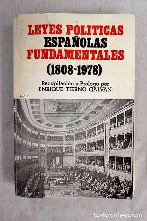 Libros: Leyes pol&iacute;ticas espa&ntilde;olas fundamentales (1808- 1978)
