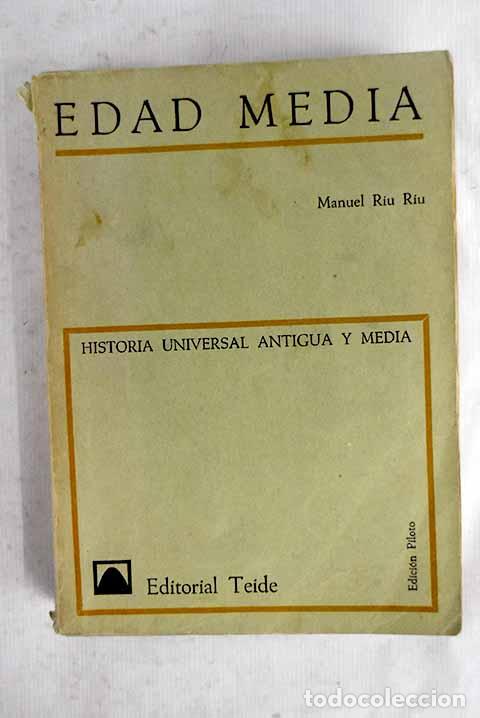 Livres: Lecciones de Historia Medieval.- Riu Riu, Manuel