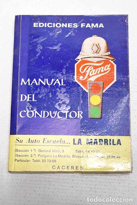 Libros: Manual del conductor.- Mart&iacute;n Avedillo, Fabriciano