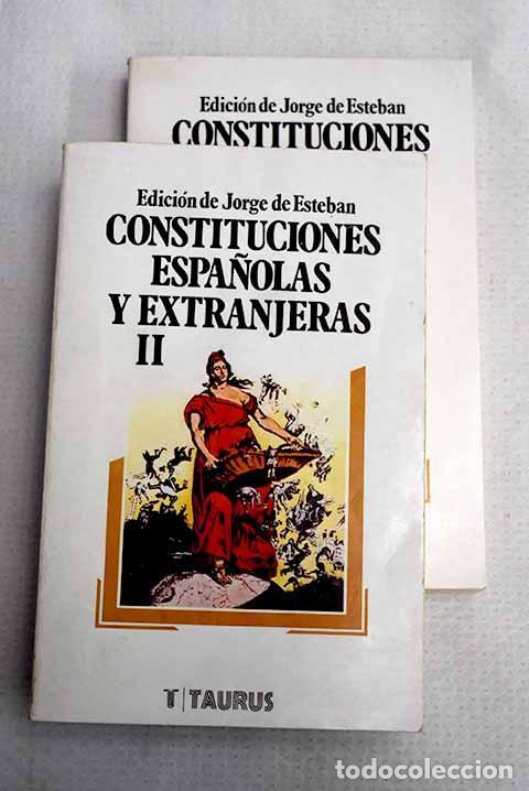 Livros em segunda m&atilde;o: Constituciones espa&ntilde;olas y extranjeras