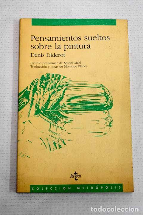 Libros: Pensamientos sueltos sobre la pintura.- Diderot, Denis
