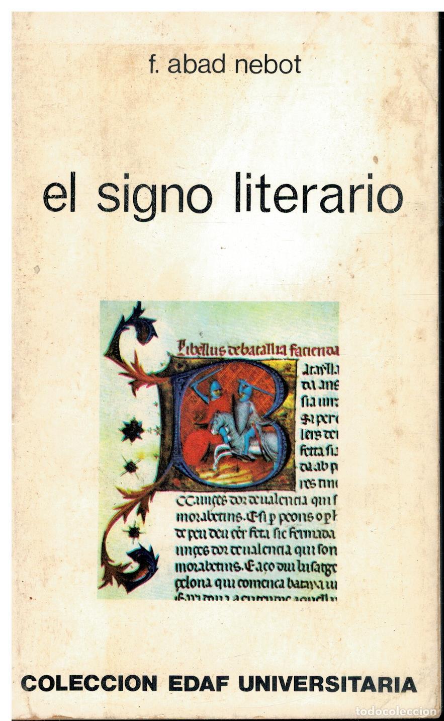 Libros: EL SIGNO LITERARIO