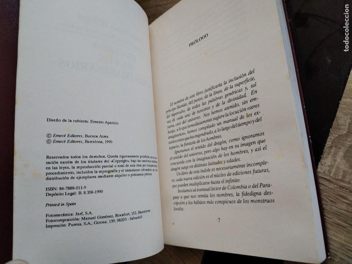 Libros: Jorge Luis Borges - El libro de los seres imaginarios - Foto 6