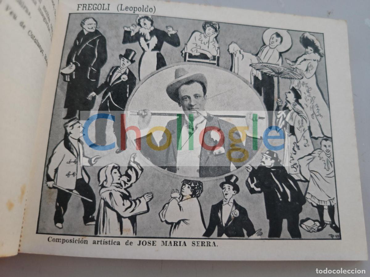 Libros: Postal Fregoli dentro de libro Medio siglo de Teatro