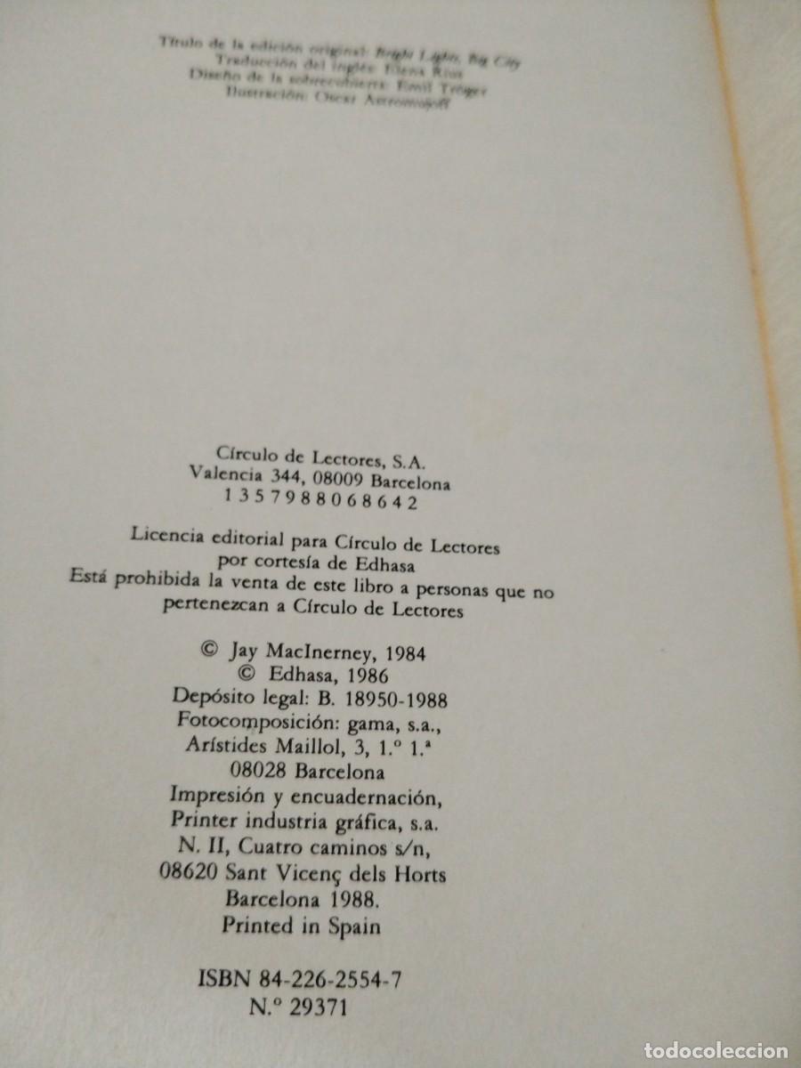 Libros: Luces de ne&oacute;n -jay McInerney - Foto 5