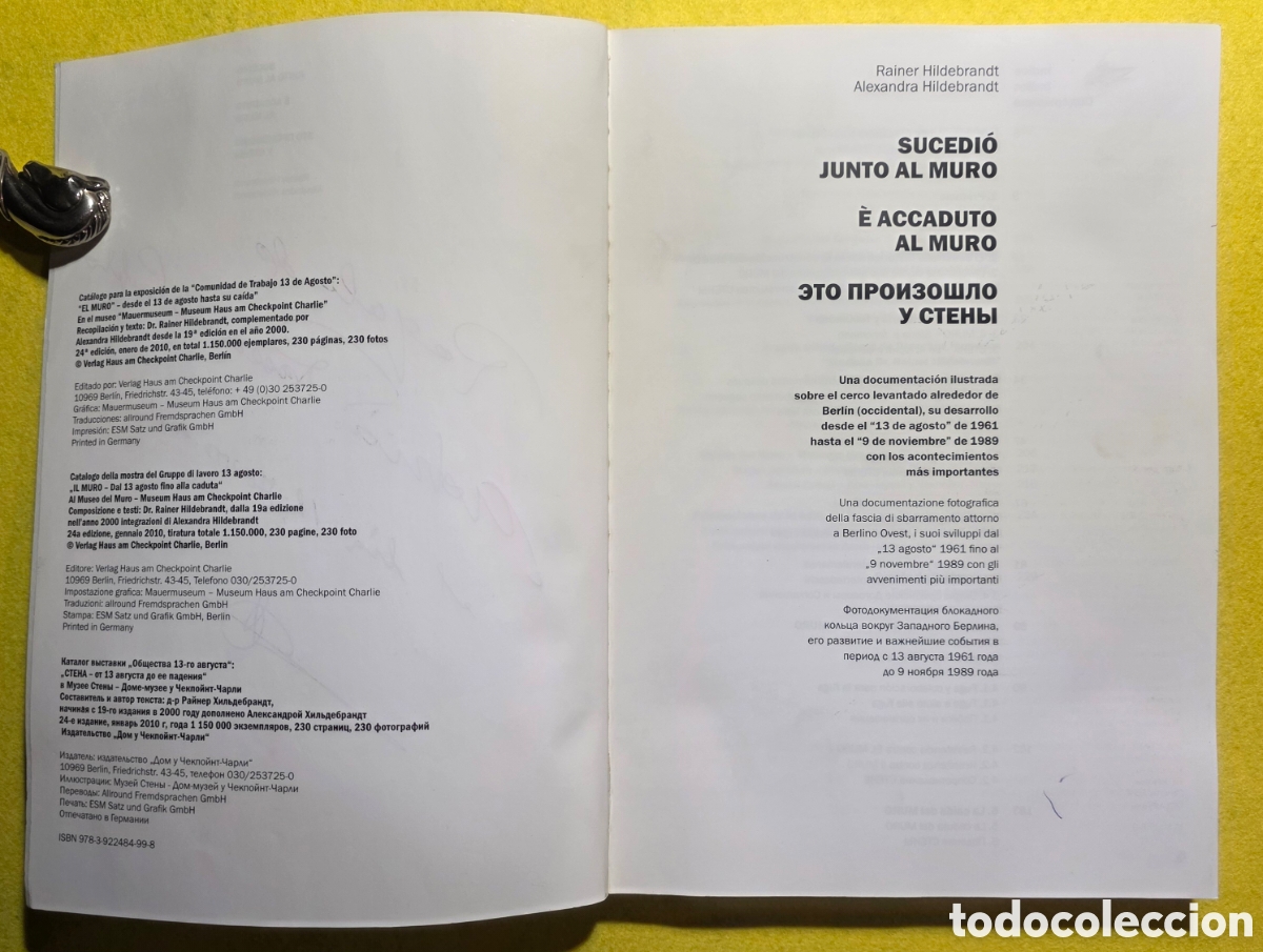 Libros: SUCEDI&Oacute; JUNTO AL MURO - Foto 2