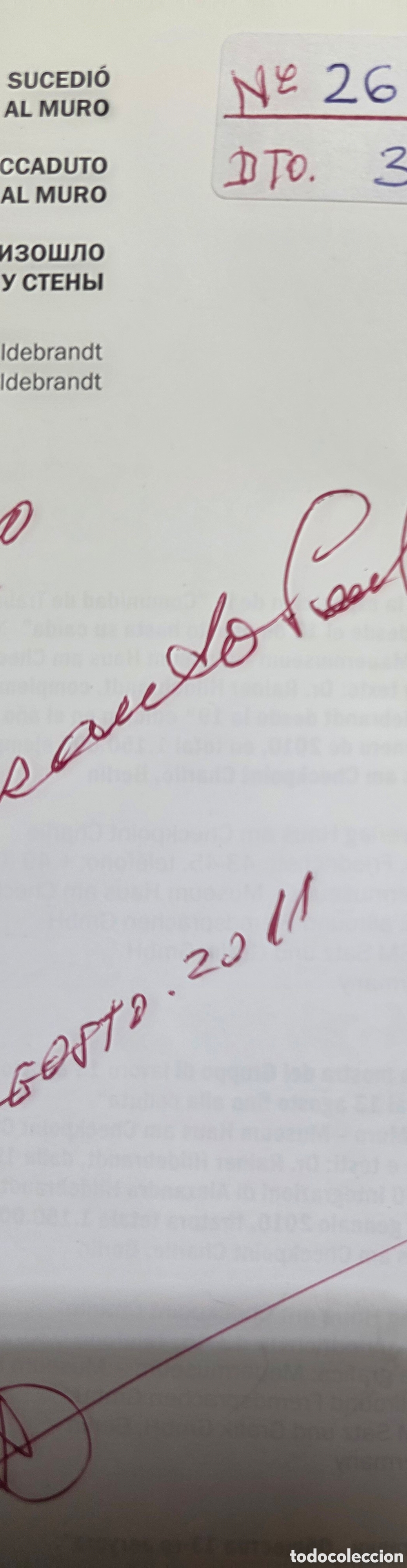 Libros: SUCEDI&Oacute; JUNTO AL MURO - Foto 7