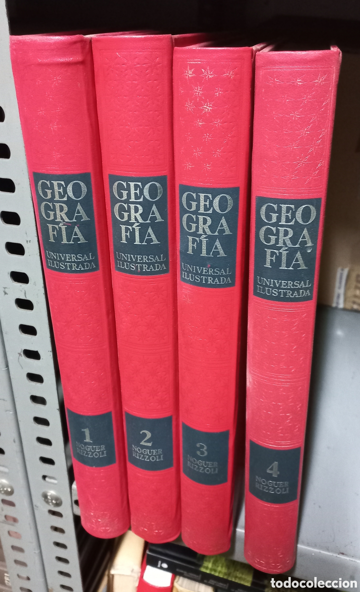 B&uuml;cher: Geograf&iacute;a Universal Ilustrada (Noguer Rizzoli, 1971) 4 tomos