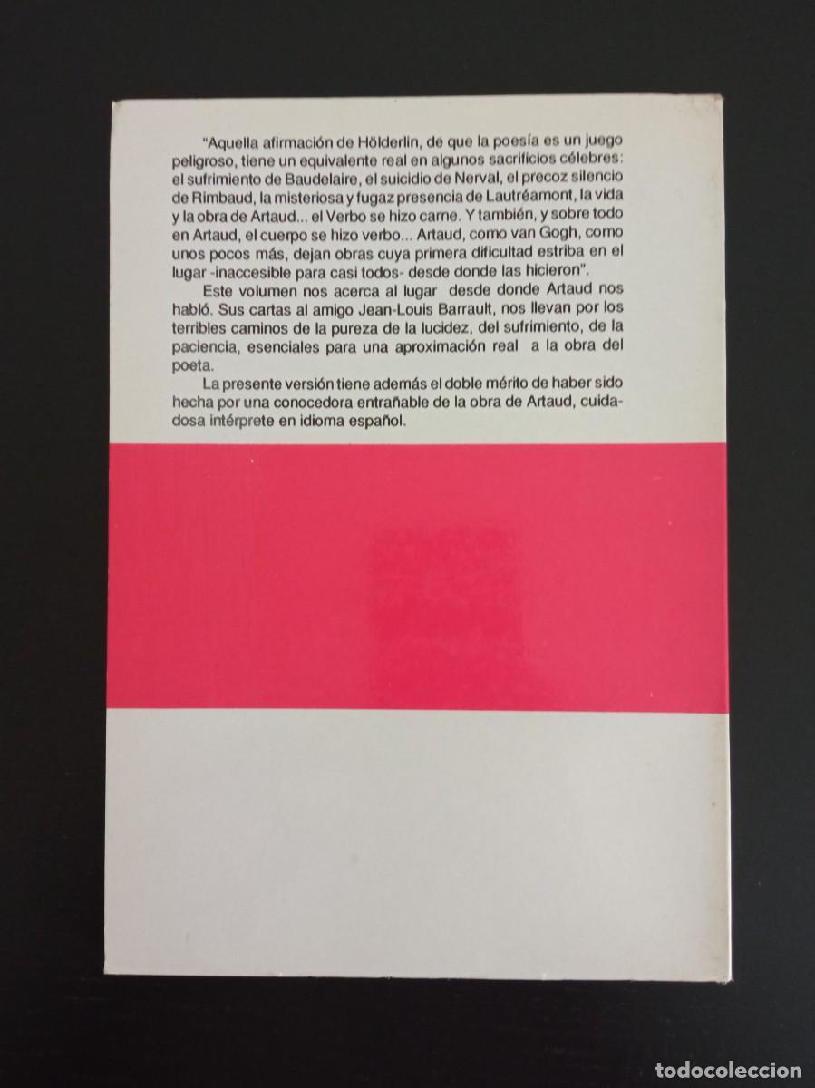 Libros: Artaud. Cartas a Jean Louis Barrault - Foto 2