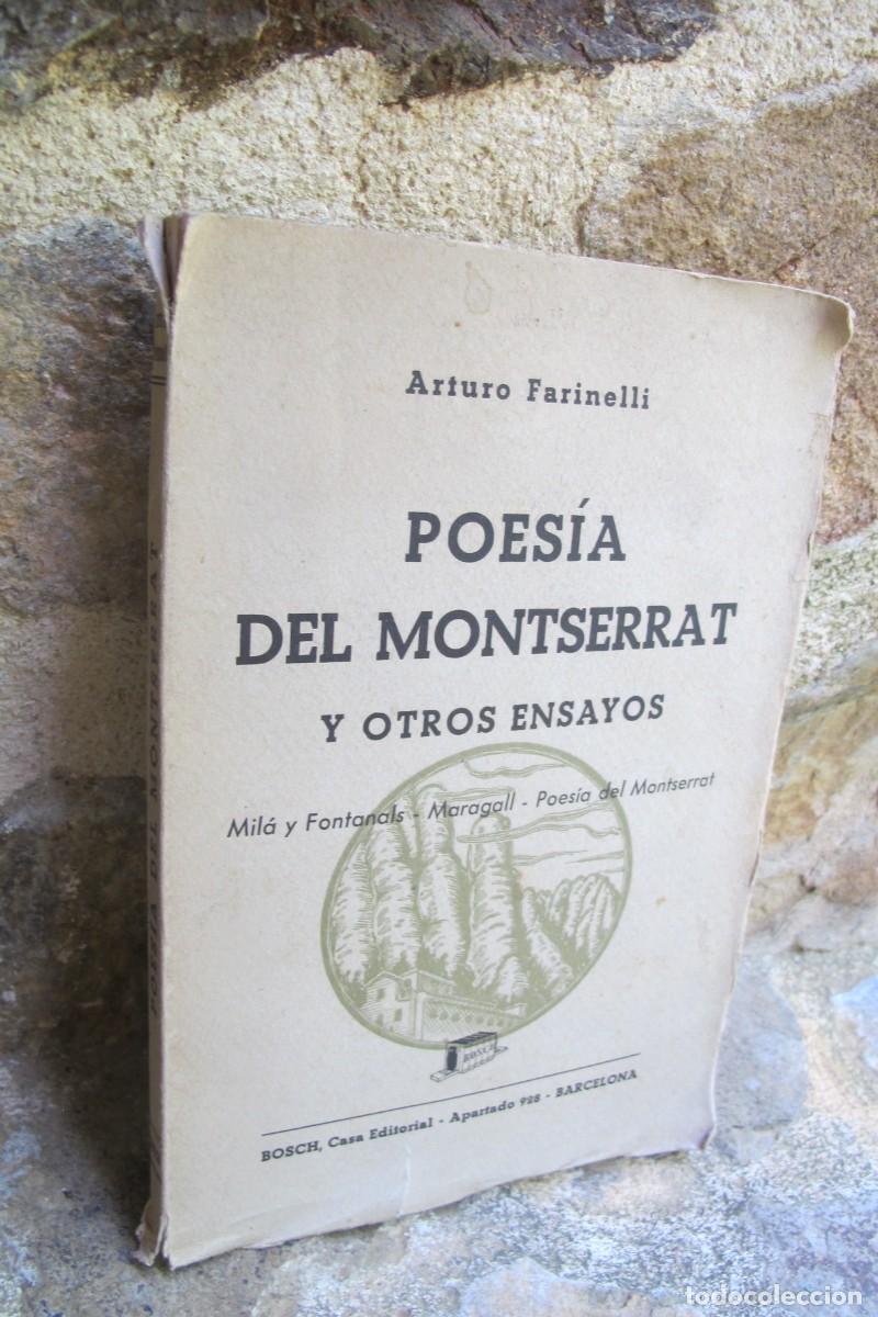 Libros: POESIA DEL MONTSERRAT Y OTROS ENSAYOS. ARTURO FARINELLI