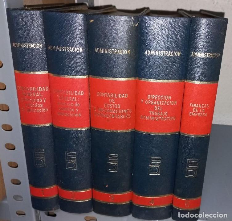 Livres: Administraci&oacute;n de Empresas y Contabilidad General. Ediciones Deusto (5 tomos)