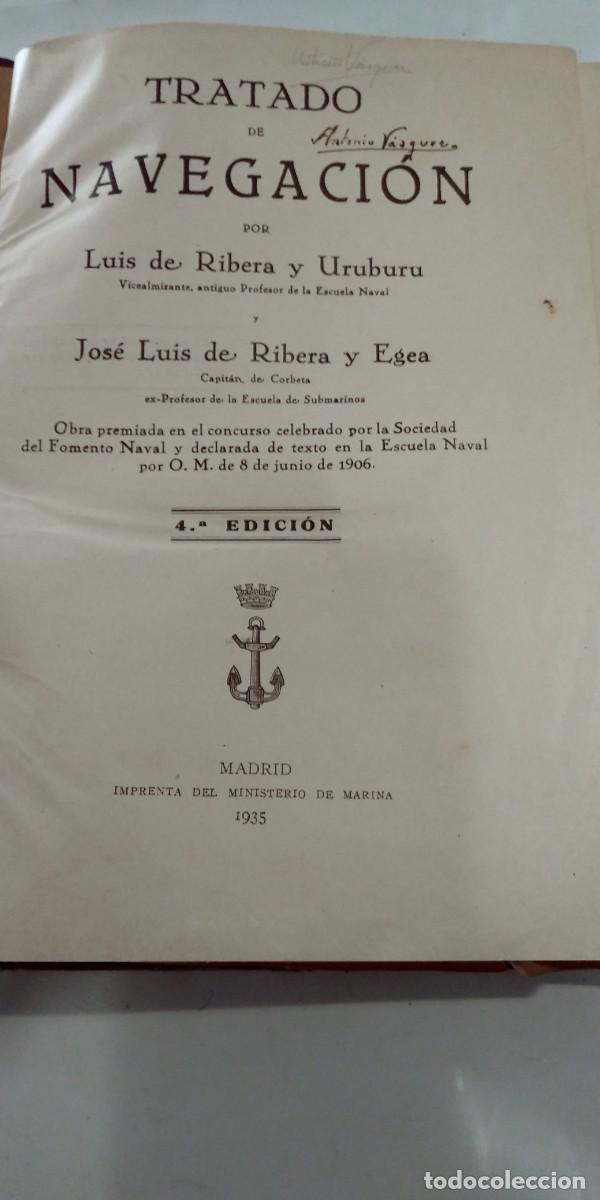 Libros: Tratado de Navegaci&oacute;n Lu&iacute;s de Ribera y Uruburu
