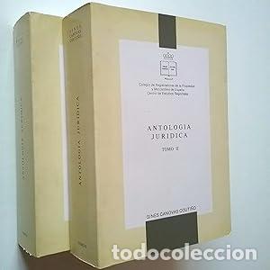 Libros: Antolog&iacute;a jur&iacute;dica. Tomos I y II