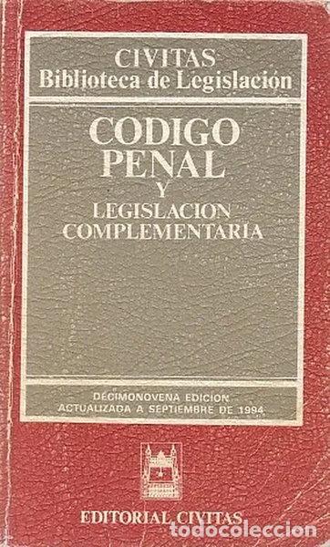 Libros: C&oacute;digo Penal y Legislaci&oacute;n Complementaria- 9788447003815