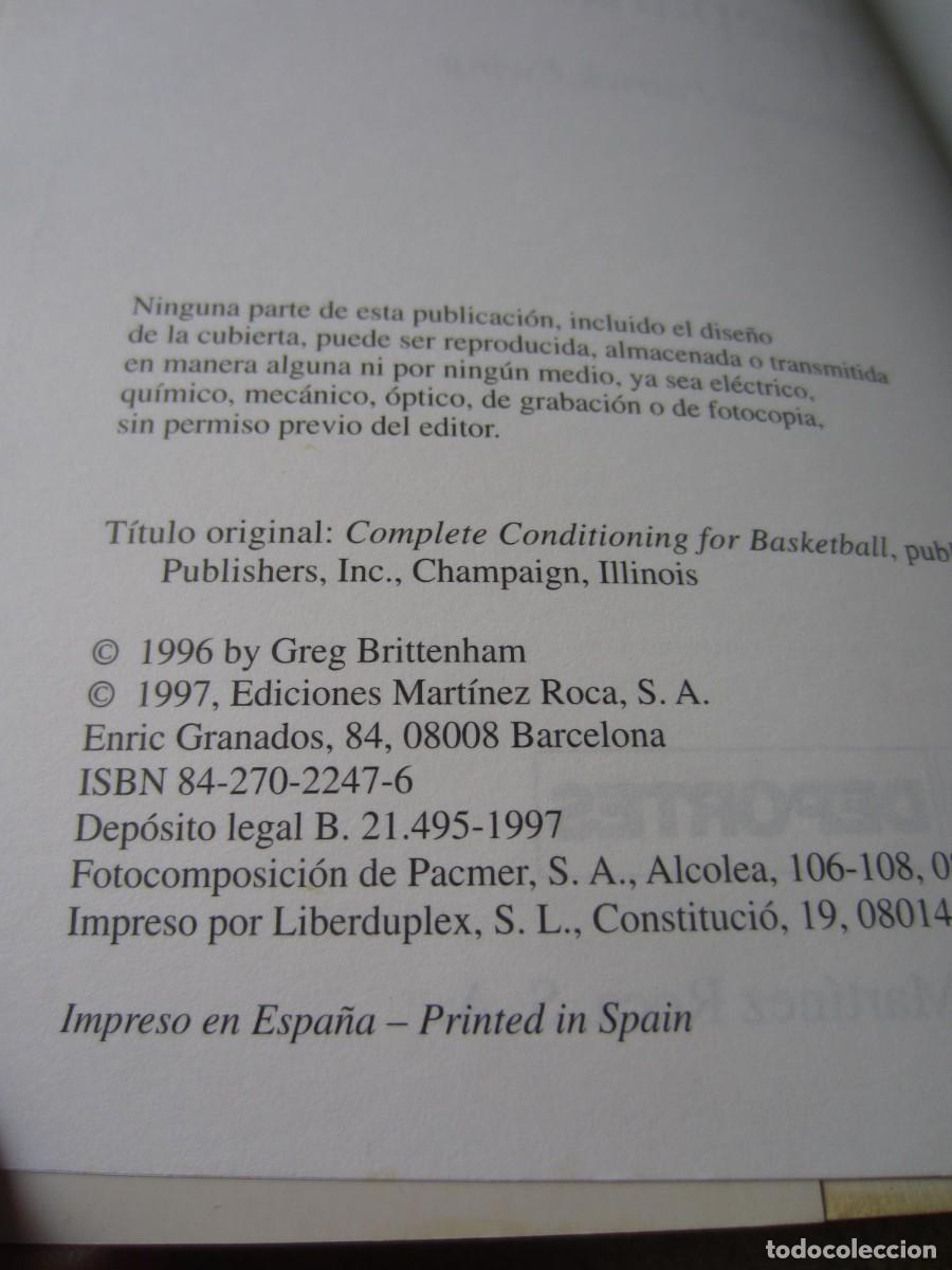 Libros: Baloncesto Entrenamiento y Preparaci&oacute;n (Greg Brittenham Prologo de Patrick Ewing) - Foto 11