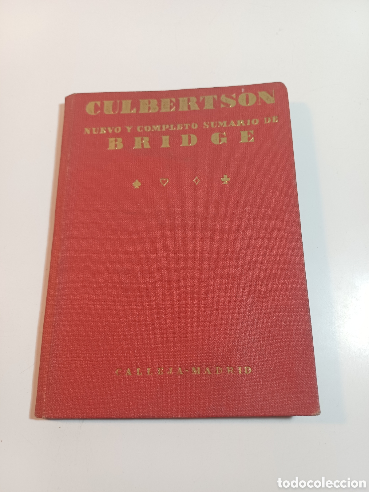 Libros: Culbertson nuevo y completo sumario de Bridge 1949 editorial Calleja