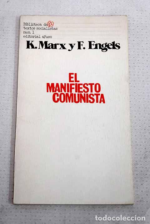 books: El manifiesto comunista.- Marx, Karl