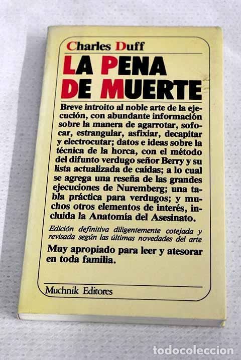 Libros: La pena de muerte: Duff, Charles.- Duff, Charles
