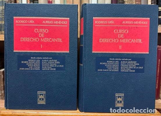 Libros: CURSO DE DERECHO MERCANTIL - URIA, Rodrigo - MENENDEZ, Aurelio