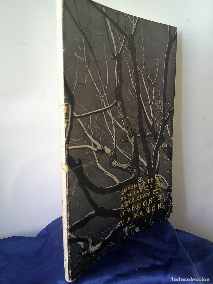 Libros: &iexcl;&iexcl; HOMENAJE.: A &rdquo;GREGORIO MARA&Ntilde;ON&rdquo;. Diput. Prov. de Barcelona. ( A&ntilde;o-1960). !! C-32