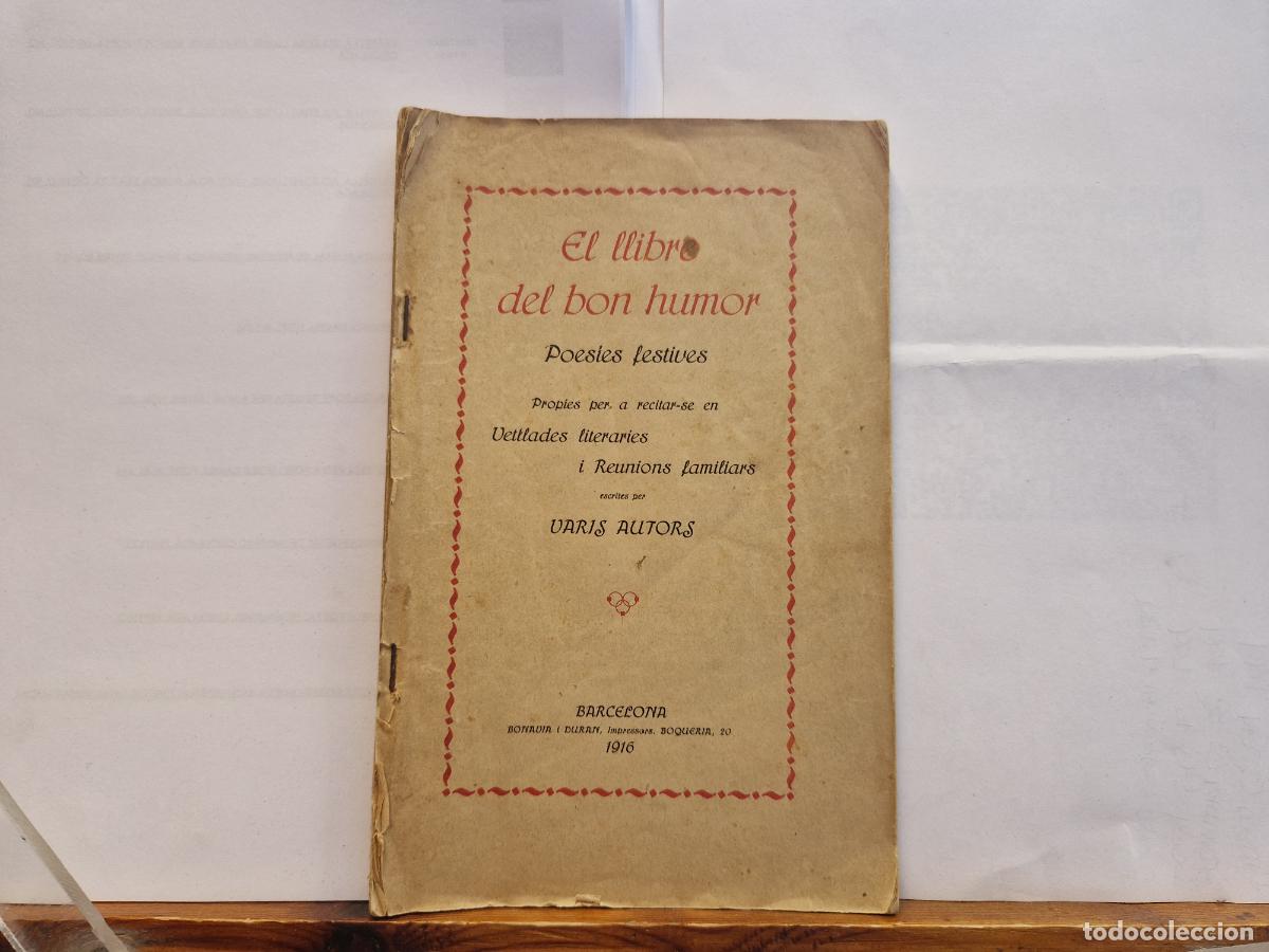 Libros: EL LLIBRO DEL BON HUMOR. POESISE FESTIVES. VARIOS AUTORES.