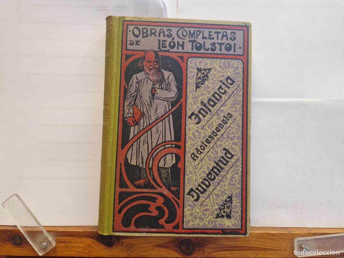 Libros: OBRAS COMPLETAS DE LEON TOLSTOI. INFANCIA ADOLESCENCIA. JUVENTUD.