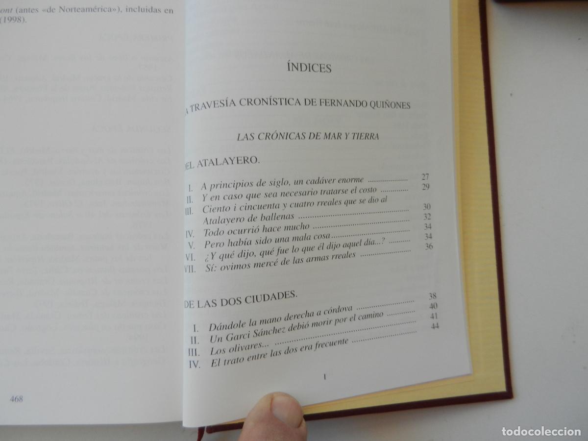 Libros: FERNANDO QUI&Ntilde;ONES - LIBRO DE LAS CRONICAS - OBRA ESCOGIDA - CON ESTUCHE - Foto 15