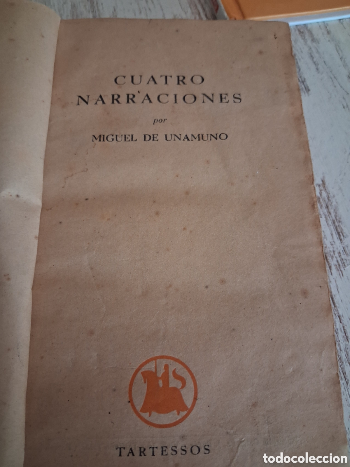Libros: Cuatro narraciones. Miguel de unamuno.1943