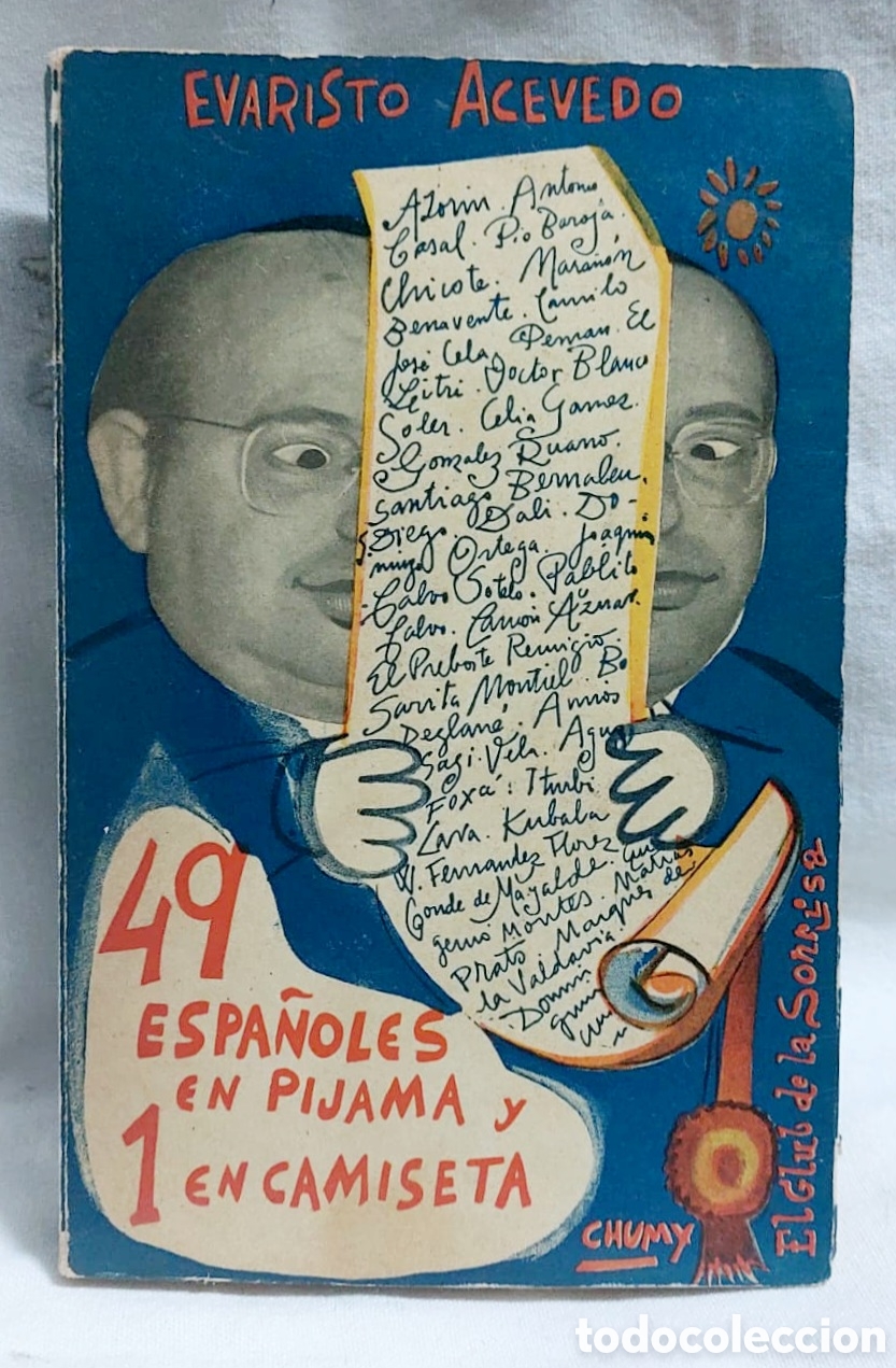 Livros em segunda m&atilde;o: Libro de humor 49 espa&ntilde;oles en pijama y 1 en camiseta, primera edici&oacute;n a&ntilde;o 1959