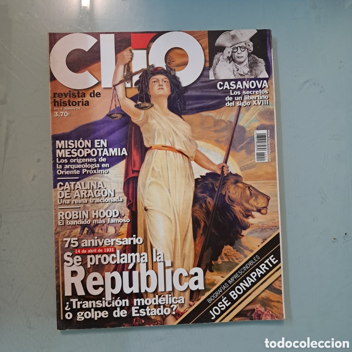 Libros: Revista historia Clio, n&uacute;mero 54
