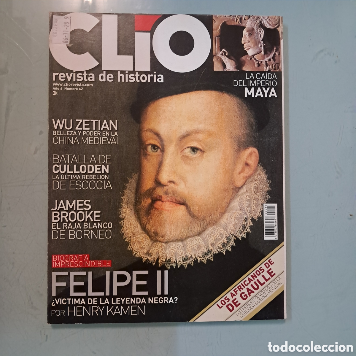 Libros: Revista historia Clio, n&uacute;mero 62