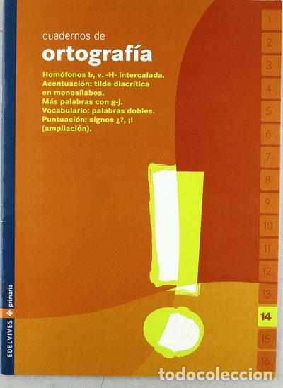 Libros: Cuaderno de ortograf&iacute;a 14 Primaria- 9788426358301