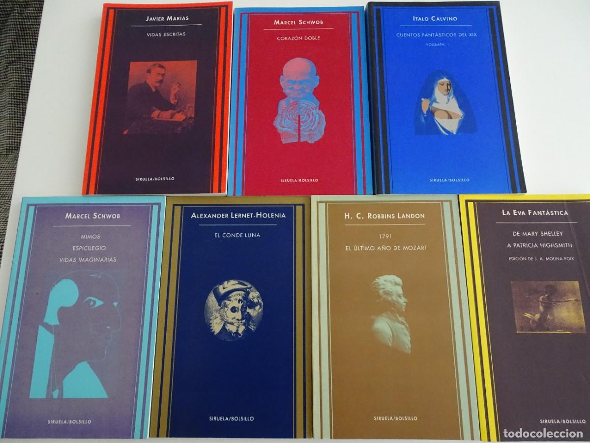 Libri di seconda mano: Siruela Bolsillo: lote de 7 t&iacute;tulos. Javier Mar&iacute;as, Schwob, Robbins Landon, Calvino,
